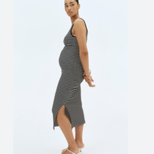 VESTIDO BASICO SISA - STRIPE NEGRO